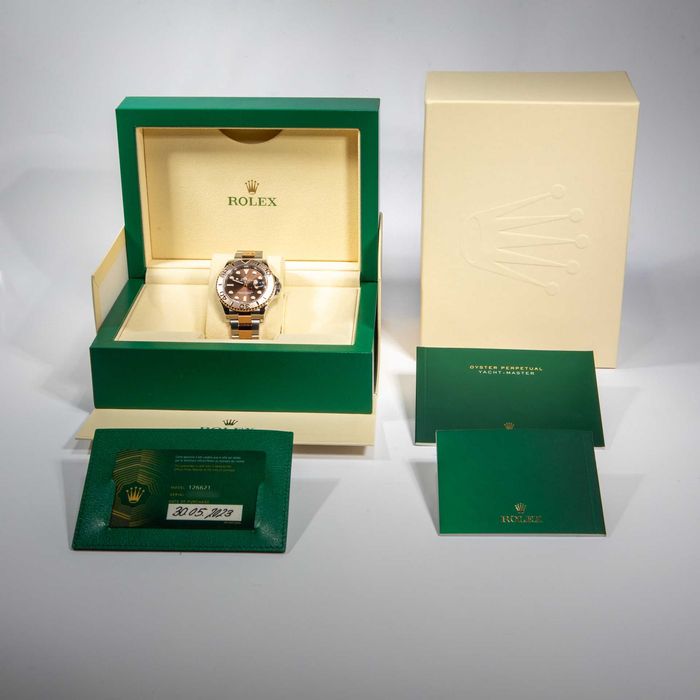 Rolex Yacht-Master 40mm 126621 Steel & Rose Gold Chocolate Dial