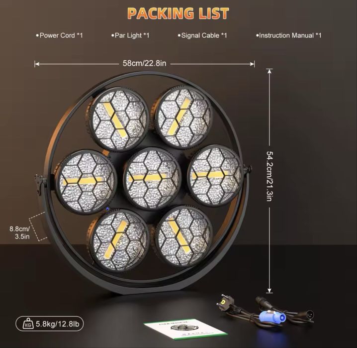 Floare Retro LED 350W / Club / Evenimente / Formatie /  Lumini Dj