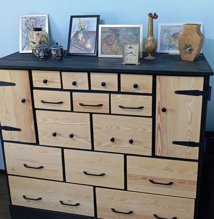 Креативный деревянный комод "hand made"