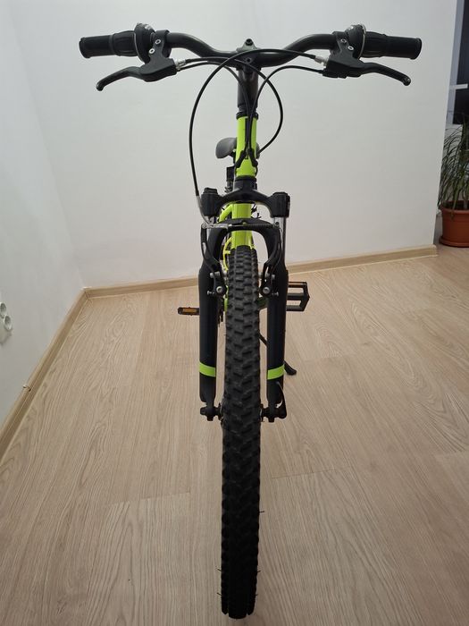 Bicicletă MTB Rockrider ST500 24” galben – aproape nouă, foarte puțin folosită