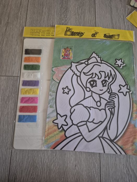 Set 10 planse nisip, activitate senzoriala si motricitate fina.