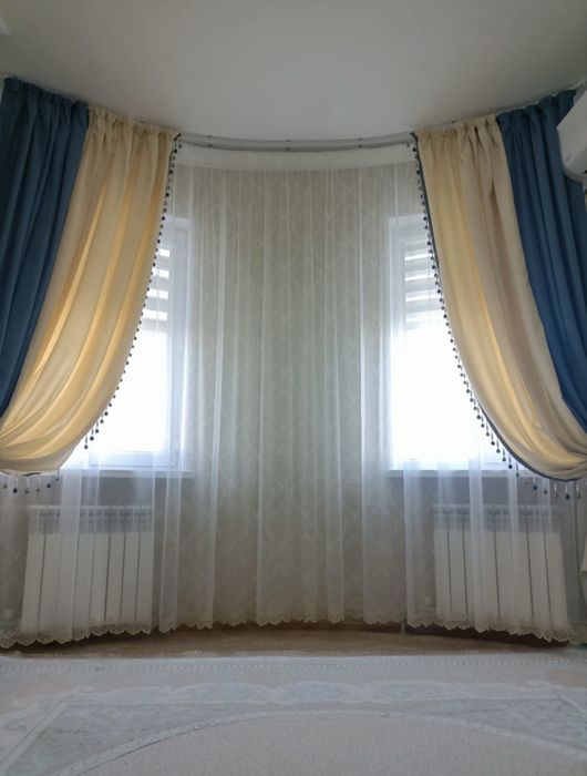 Продам шторы с тюлью