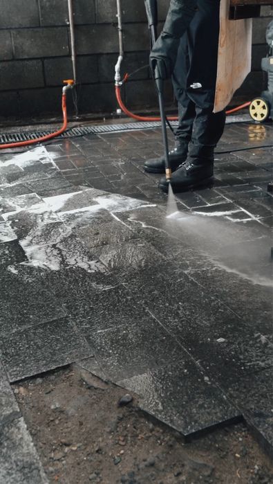 Химчистка брусчатки уборка двора чистка фасада кровли - Уборка ...