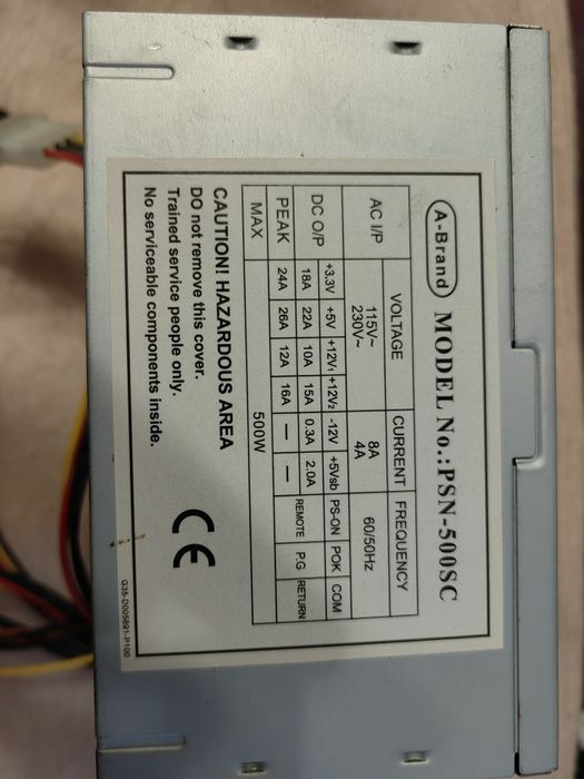 Продавам захранване за компютър API5PC49