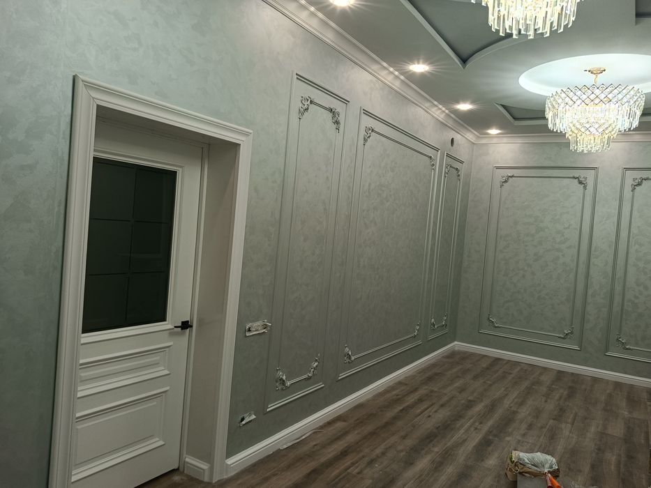 Мокрый Шелк Бамбук Панель Молдинг Галтель Краска Ремонт Под Ключ  от25