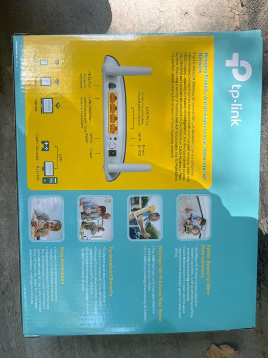 N300 Wi-Fi poyter c модемом АDSL2+ TD-W8960N
