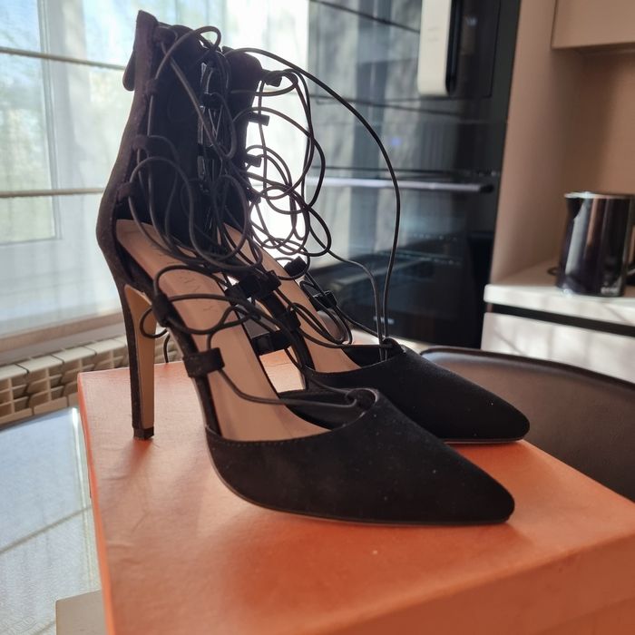 Лодочки замшевые