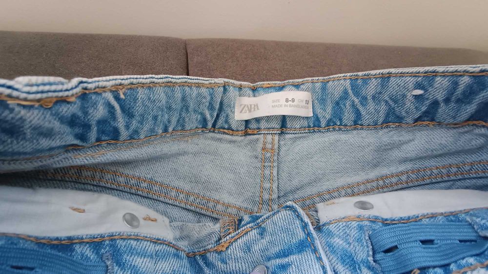 Blugi largi ZARA, marimea 134, varsta 8-9 ani