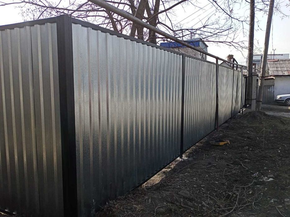 Монтаж Заборов из профнастила от 12 000 тг/кв.м