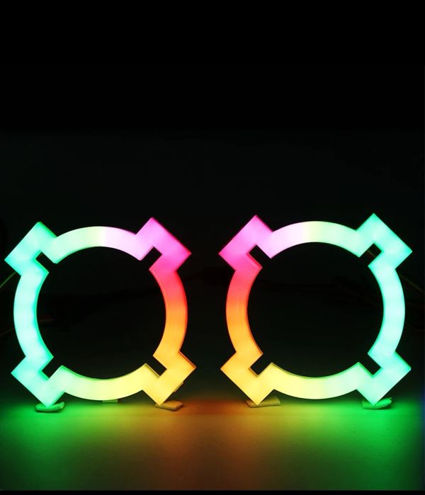 Ангелски очи лед X shape универсални RGB