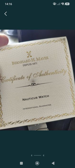 Продам часы Bernard H.Mayer