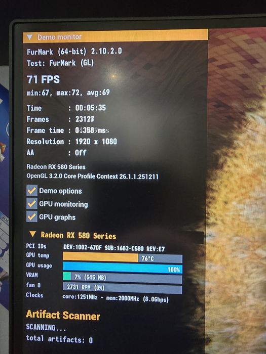 Placa video XFX Radeon RX 580 8Gb 256 bit