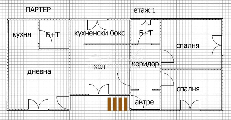 Самостоятелна ТУХЛЕНА къща на ПЛОЧА - гр. Нови пазар!