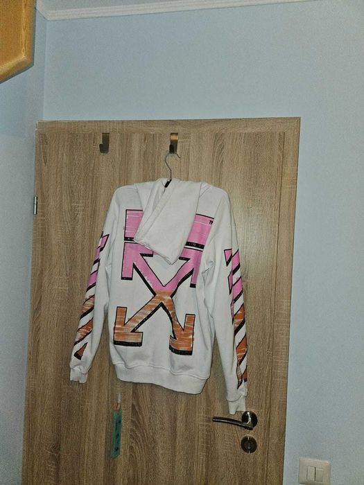 Hanorac Off-White marker hoodie alb (S)