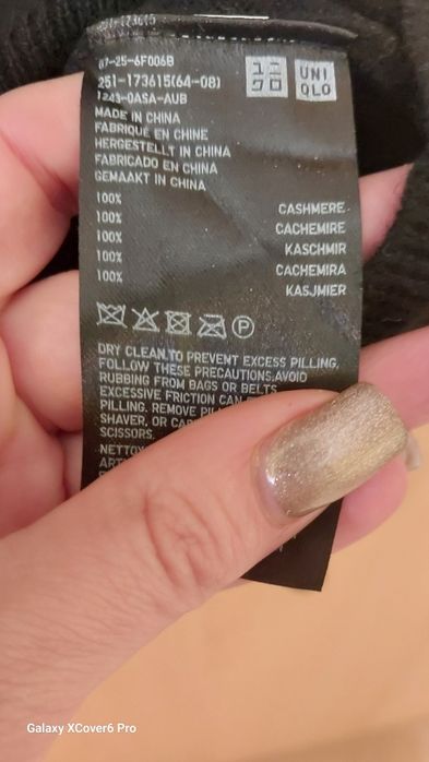 Пуловер Uniqlo.100%кашмир размер L/М