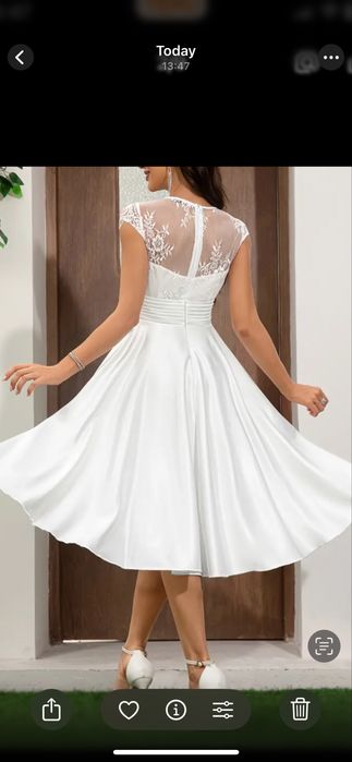 Бяла рокля размер L/Xl