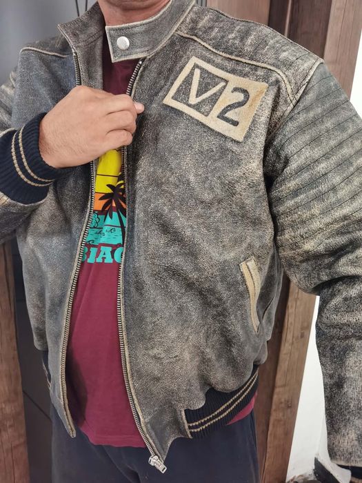 Versace кожено яке  хл