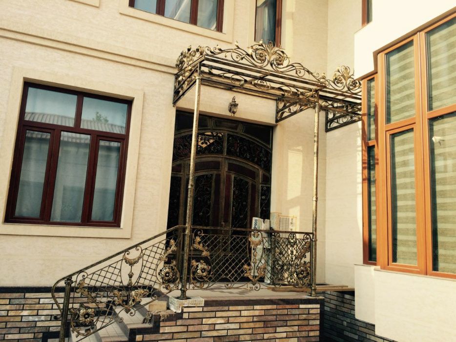 Решётки, ограды , варота, двери, навесы, козырьки, мебель.