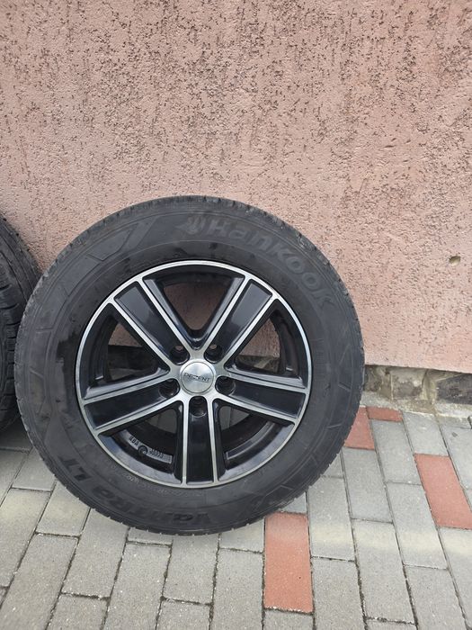 Set roti pe 16, jante Dezent, cauciucuri vara Hankook Vantra LT R16C