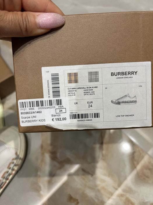 Детски обувки Burbery