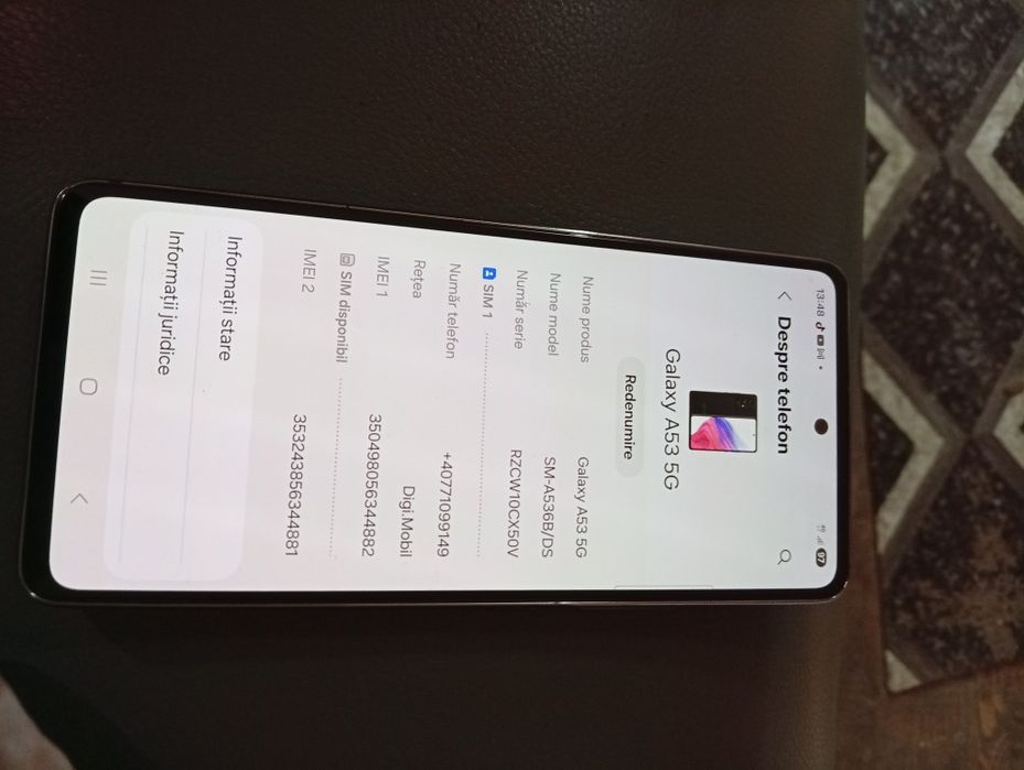 A 53 doar cat a fost deschis  256 gb 5 g