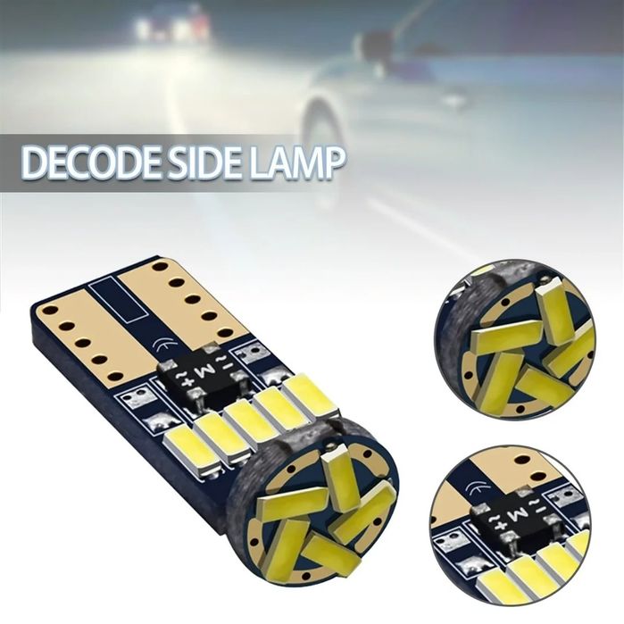 Bec Led Canbus W5W T10 auto 12 Volti SET 10 BUCATI