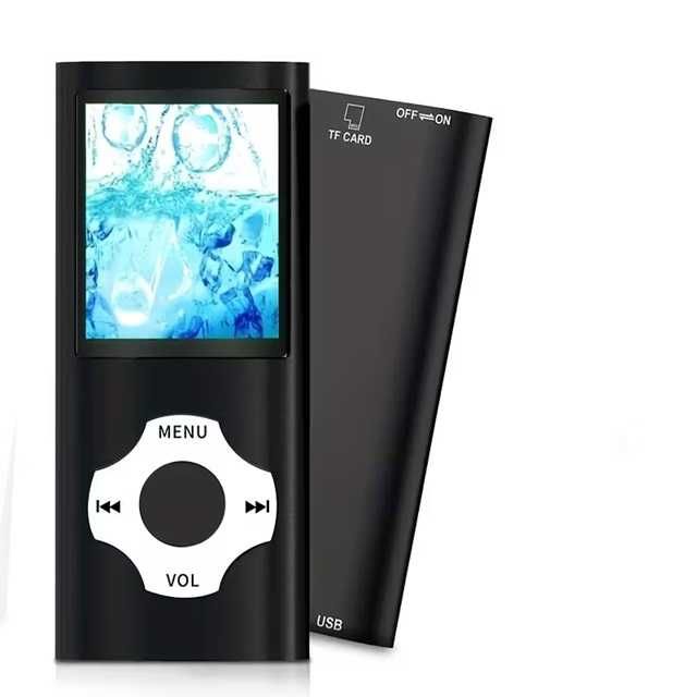 Преносим MP3/MP4 плейър, FM радио, USB, MP3, LED, слот за SD карта