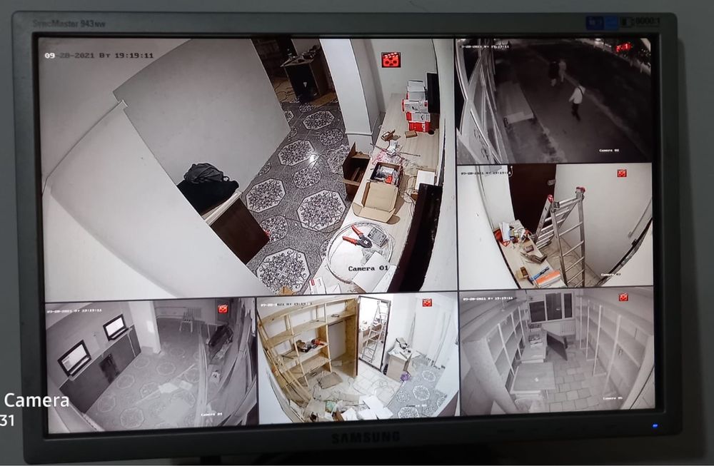 Монтаж видеокамер и домофона