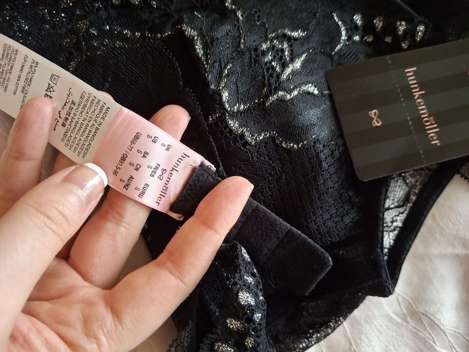 Top Dantela neagra Hunkemoller S
