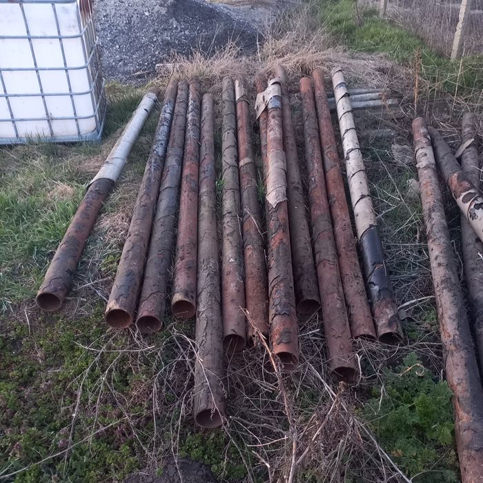 Vând 15 tevi stâlpî pentru hală la 3,5 m lung/  11 cm diametru și 4 mm