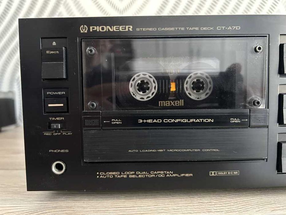 Pioneer CT-A7D (1986) Stereo Casetofon deck - incl. 4K Video demo