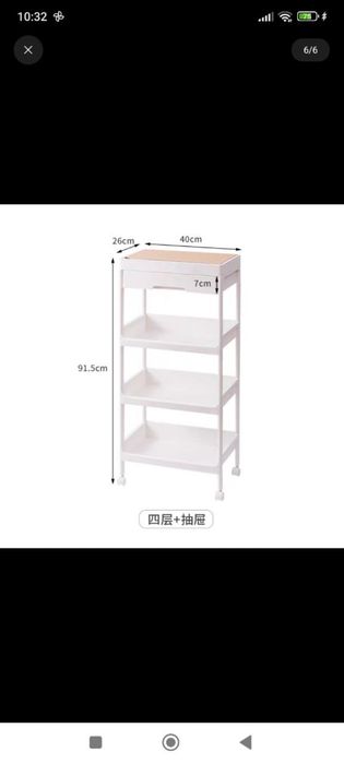 Полка этажерка пластиковая