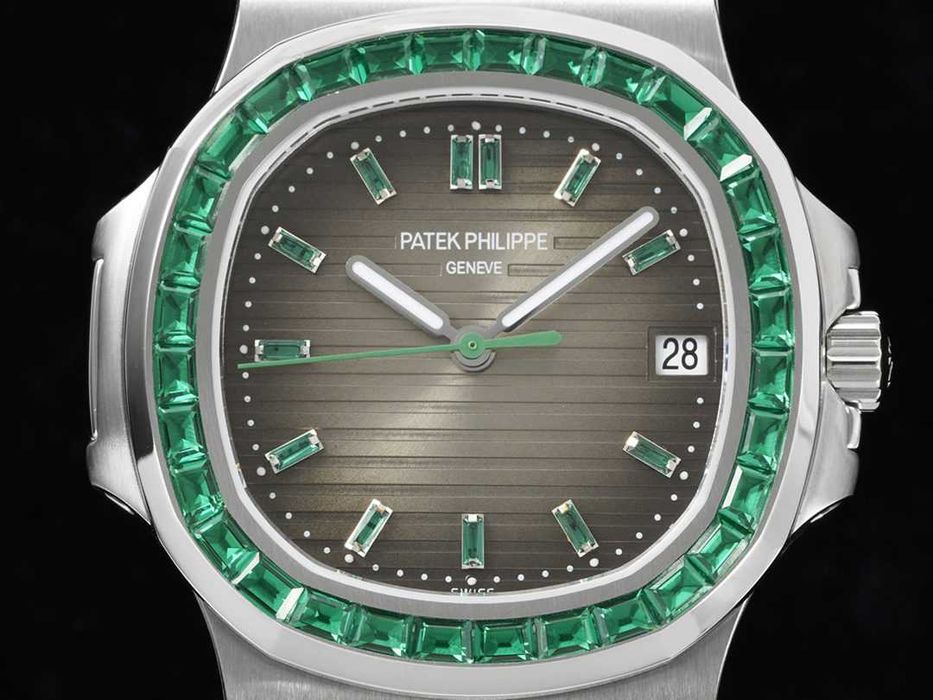 Ceas automat bărbătesc Patek Philippe Nautilus Ruby Bezel
