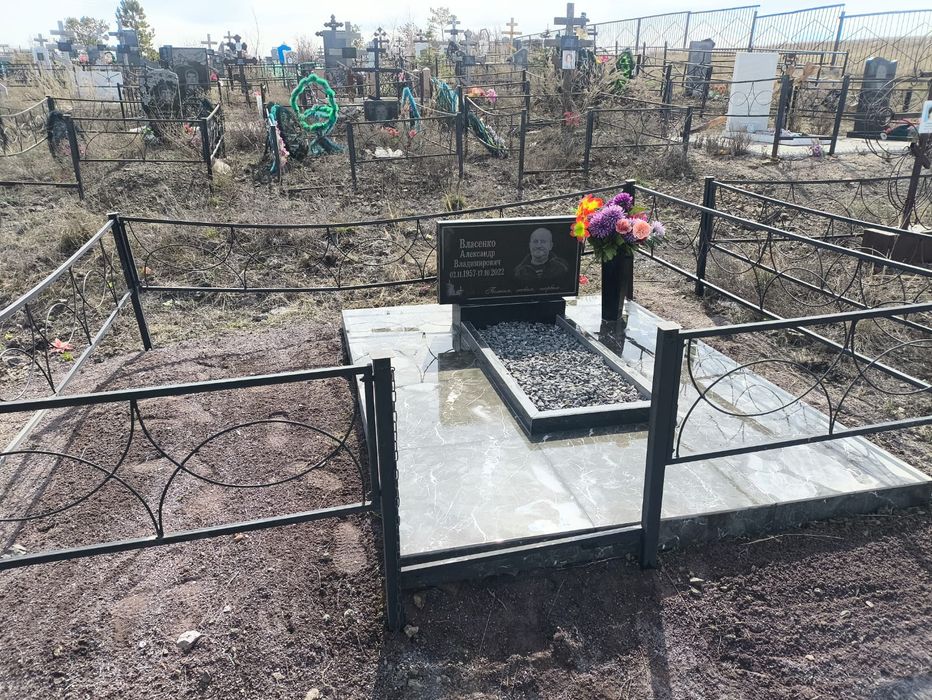 Благоустройство могил.