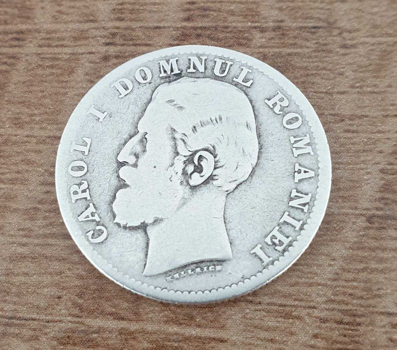 Moneda argint 1 Leu an 1881