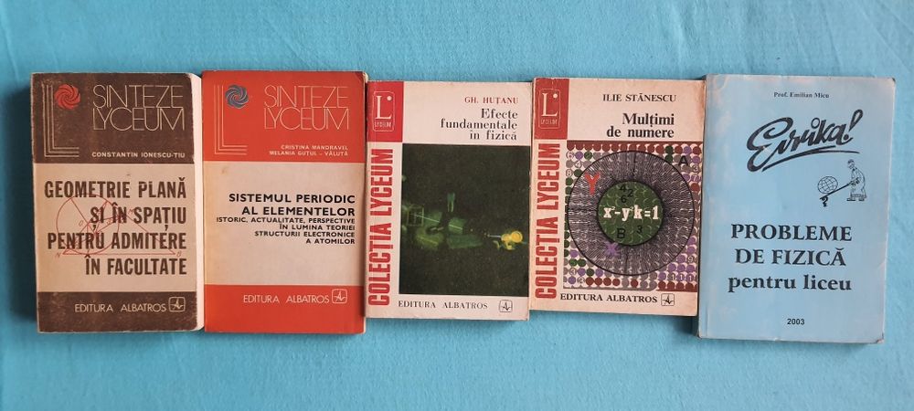 Colectie 9 carti Fizica si Chimie