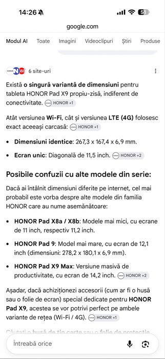 Tastatura Honor pad x9