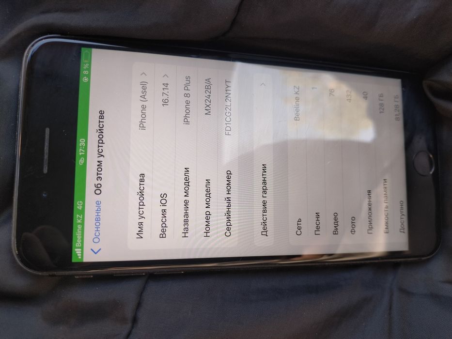 Iphone 8 plus 128gb