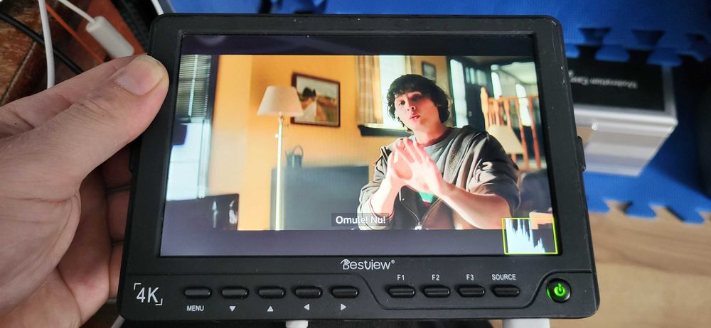 Monitor Bestview de 7 inch (model Bestview S7 4K Field Monitor), conceput pentru utilizare cu camere video și DSLR