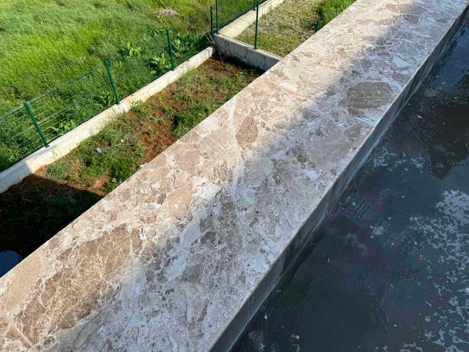 Мрамор "Мокачино"  первази - 30 лв./л.м - с фаска и водобран