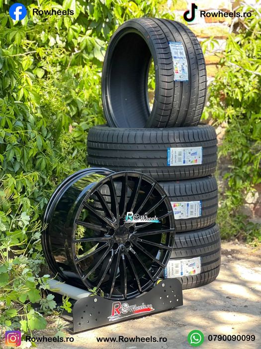 Jante Roti Mercedes 20 R20 Model spitat R20 W222 W221 W212 W204 W205 CLS W212 W222 W213 GLE GLC W223 W214 cu anvelope vara sau iarna inclus 245/275 sau alte dimensiuni recomandate de producator