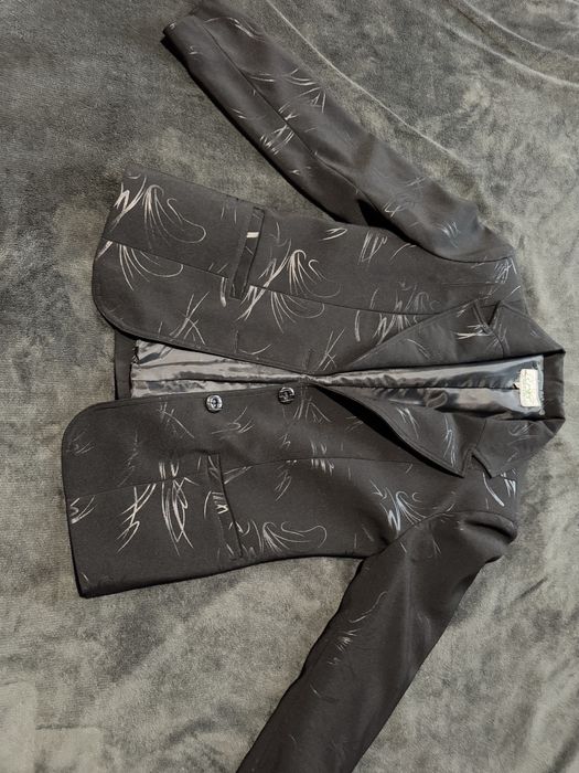 Черно плътно дамско сако