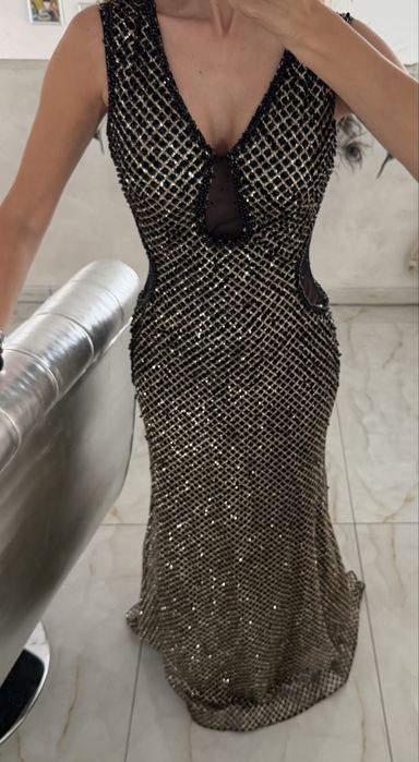 Rochie de seara cu perle dantela S