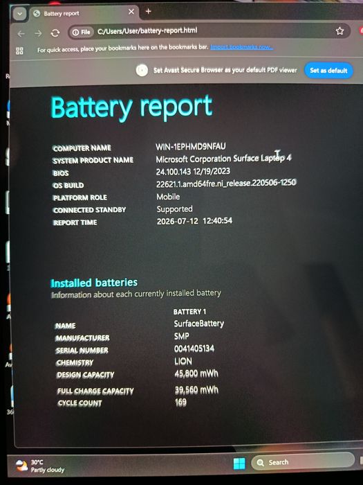 Noutbuk Microsoft Surface Laptop 4