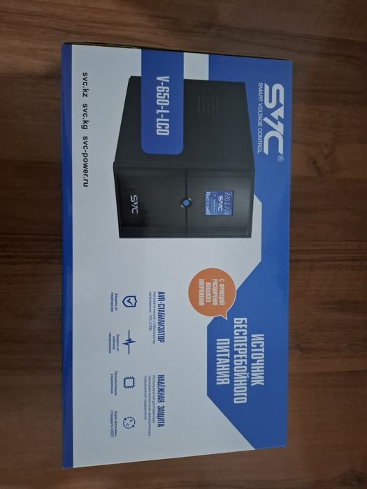 Продам UPS новый источник бесперебойного питания SVC 650BA/390BT