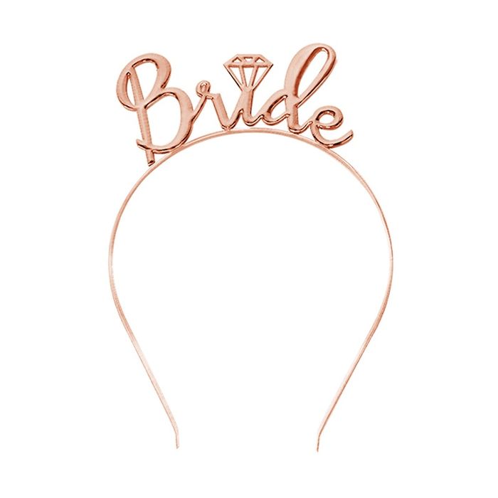 Set bride to be: voal, bandana de saten, tatuaje,coronita