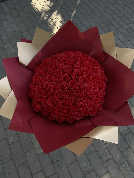 BUCHET 101 TRANDAFIRI DE SAPUN - cadou special handmade