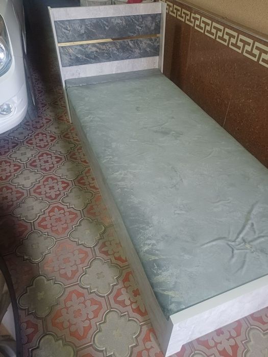 Yangi mustahkam krovat sandig‘i bilan (193x80 sm) — Oxirgi 1 dona qold
