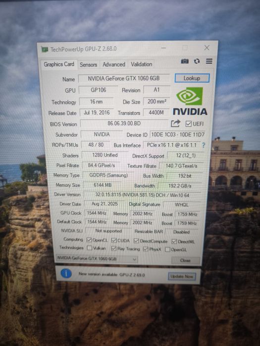 Продам GTX1060 6gb