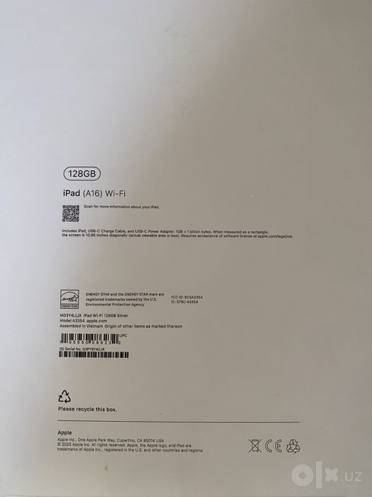 iPad (A16) Wi-Fi